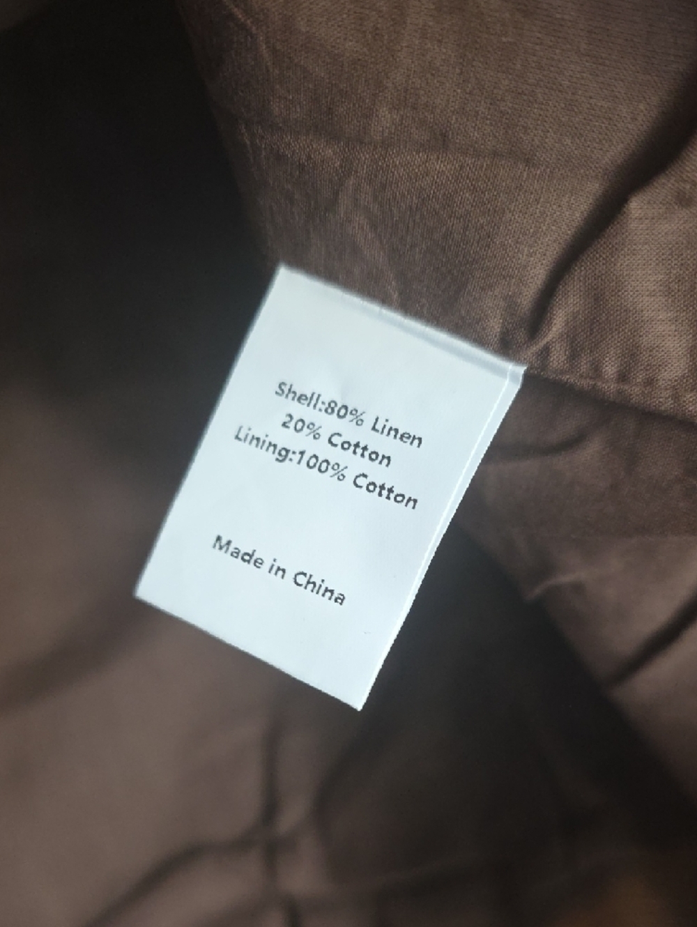Brown V-Neck Cotton/Linen Blend Vest - Women's XXL - Picture 8 of 9